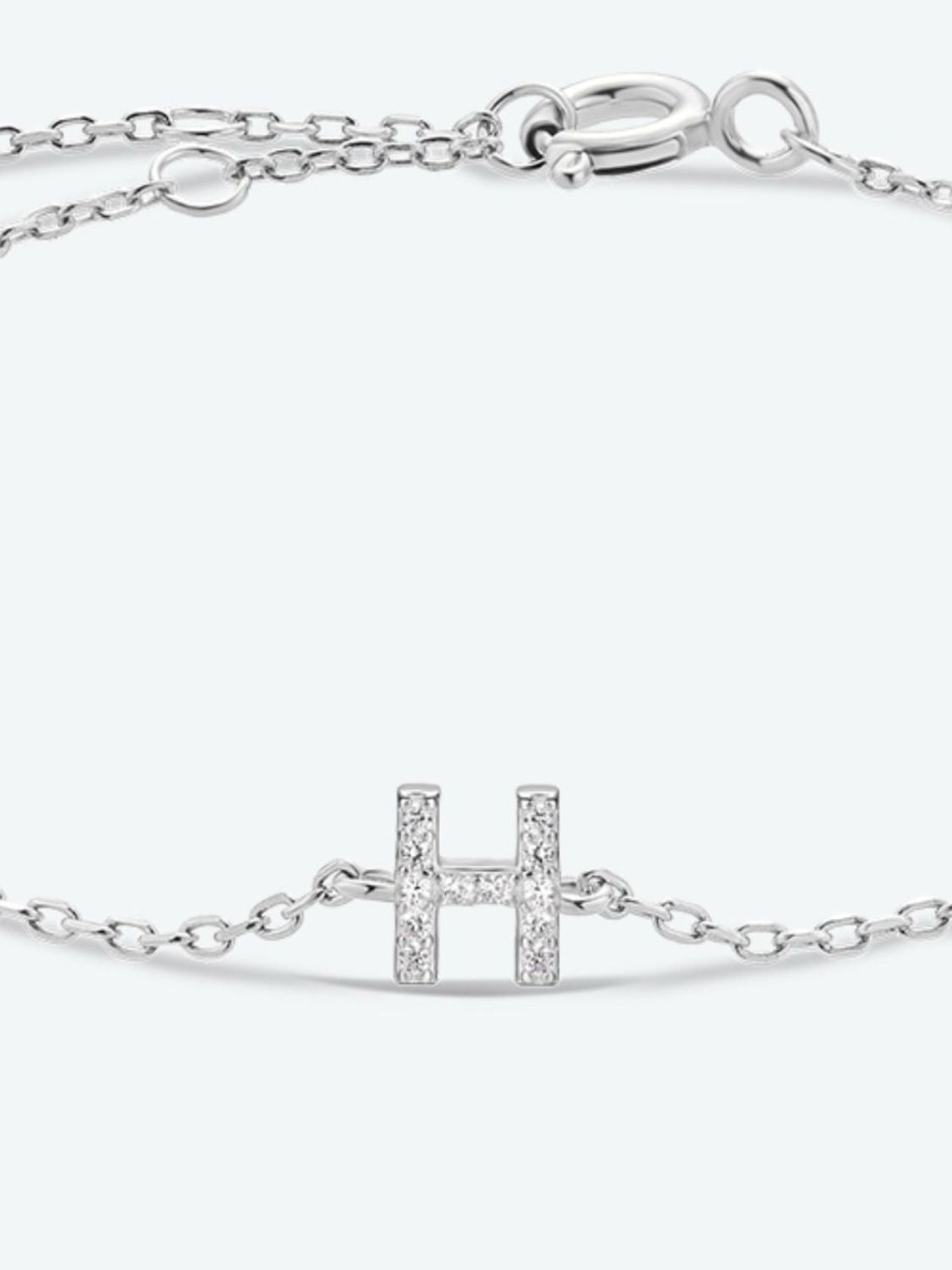 G To K Zircon 925 Sterling Silver Bracelet