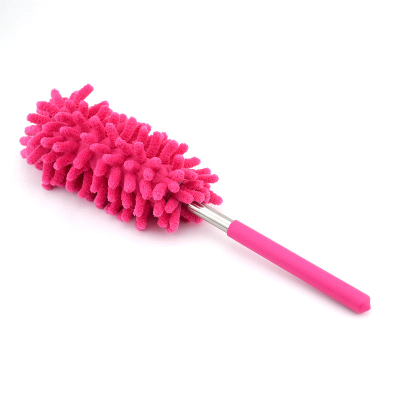 1Pc Microfiber Duster Brush: Extendable Hand Dust Cleaner for Home, Car, Furniture & Air-condition Cleaning!