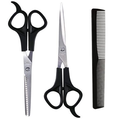 3pcs Set Hair Scissors Kit - 6.7'' Hair Cutting Shears for Men, Women, Barbers, Kids, Adults & Pets