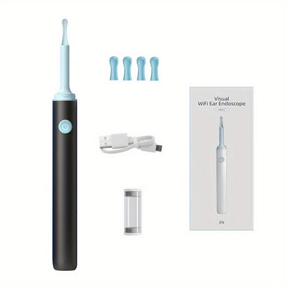 Wireless Ear Cleaning Kit with 6 LED Lights and Camera - Effectively Removes Ear Wax and Debris for Clearer Hearing and Vision