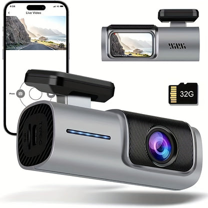 Dash Cam 4K con WiFi y aplicación: ¡obtenga protección 24 horas al día, 7 días a la semana para su automóvil con 256 GB de almacenamiento! 