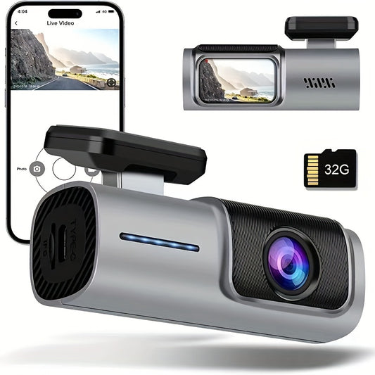 4K Dash Cam with WiFi & App: Get 24/7 Protection for Your Car with 256GB Storage!