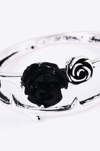 Bague en alliage de zinc rose