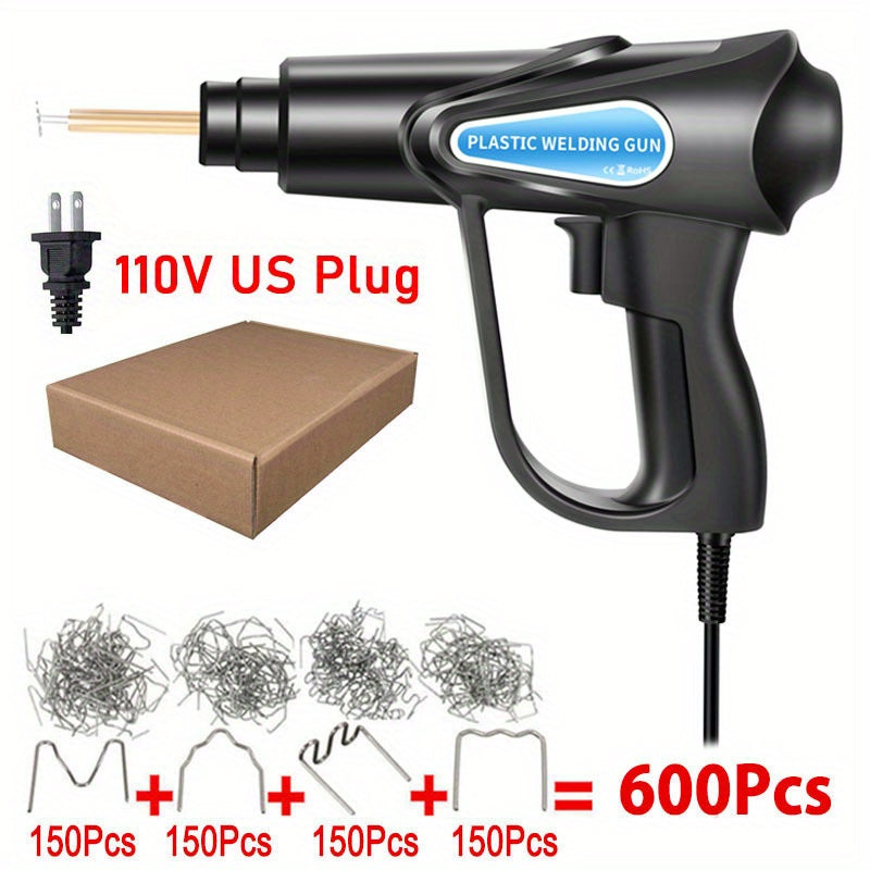 70W Plastic Welding Machine Plastic Welder Gun Car Bumper Repair Kit With 200/600/1000 Pcs Hot Staples Car Tools Kit