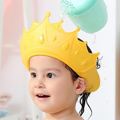 1pc Waterproof Baby Shower Cap with Eye and Ear Protection - Perfect for Infant Bath Time