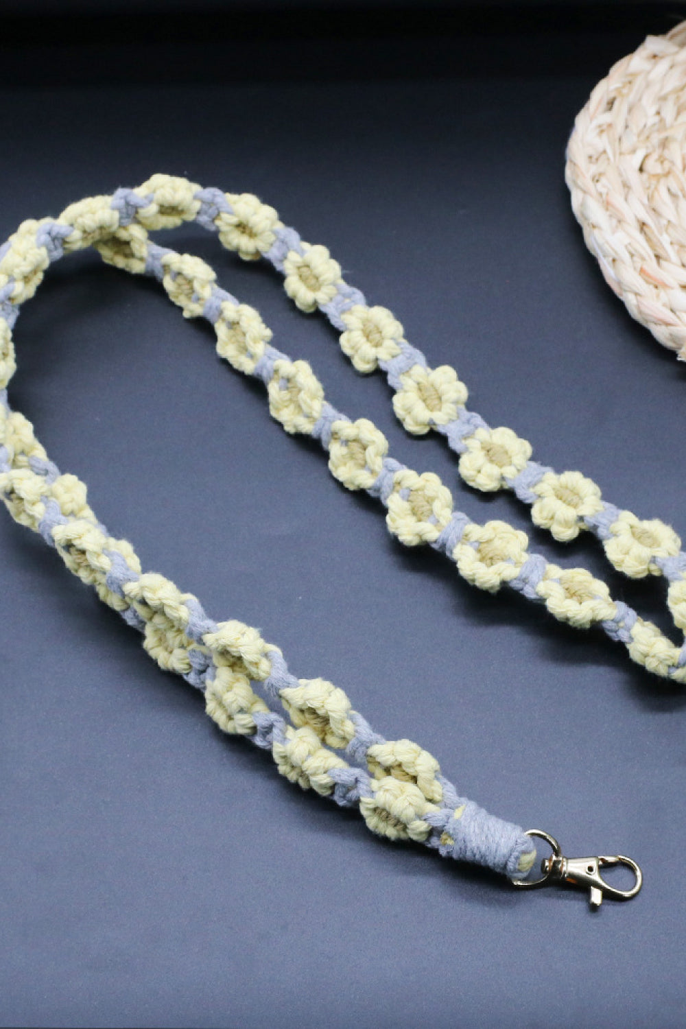 Flower Macrame Phone Lanyard