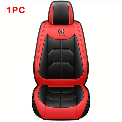 Universal Premium PU Car Seat Cover - Full Wrapping Edge Seat Protector for SUV, Van, and Truck - Protects Seats from Dirt, Sweat, and Scratches