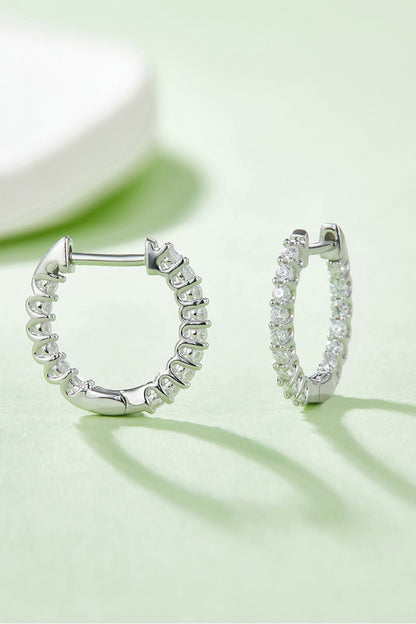 Boucles d'oreilles en argent sterling 925 Moissanite