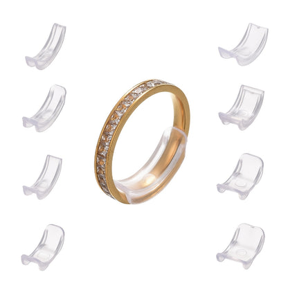 8pcs Invisible Ring Size Adjuster - Perfect for Tightness Adjustment & All Ring Sizes!