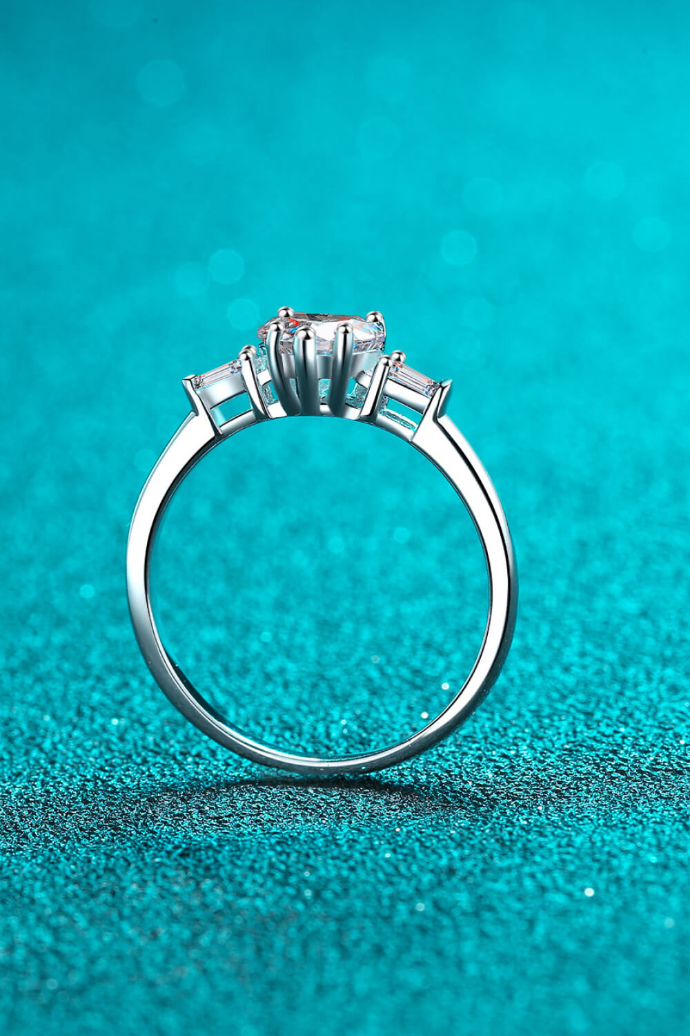 Bague coeur moissanite 1,2 carat