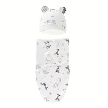 The Perfect Swaddle for Newborns: 1 Set of Small & Medium-Sized Swaddling Sleeping Bags for Boys & Girls, Easy Wrapping & Preventing Startle Reflex.