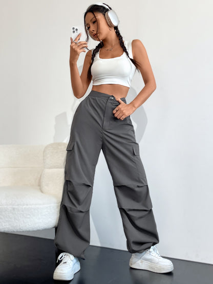 High Waist Cargo Pants