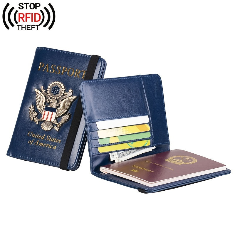 Upgrade Your Travel Essentials with this Leather Passport Holder - Perfect for Women!