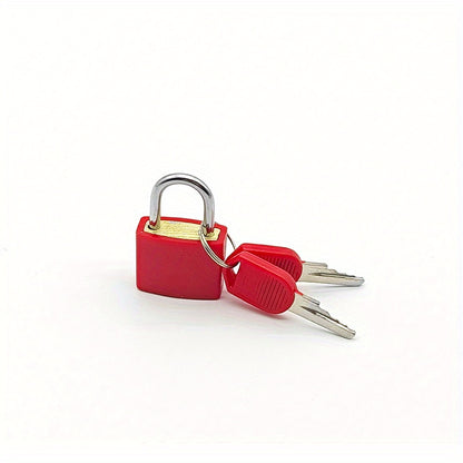 1pc Portable Small Color Plastic Lock Luggage Padlock