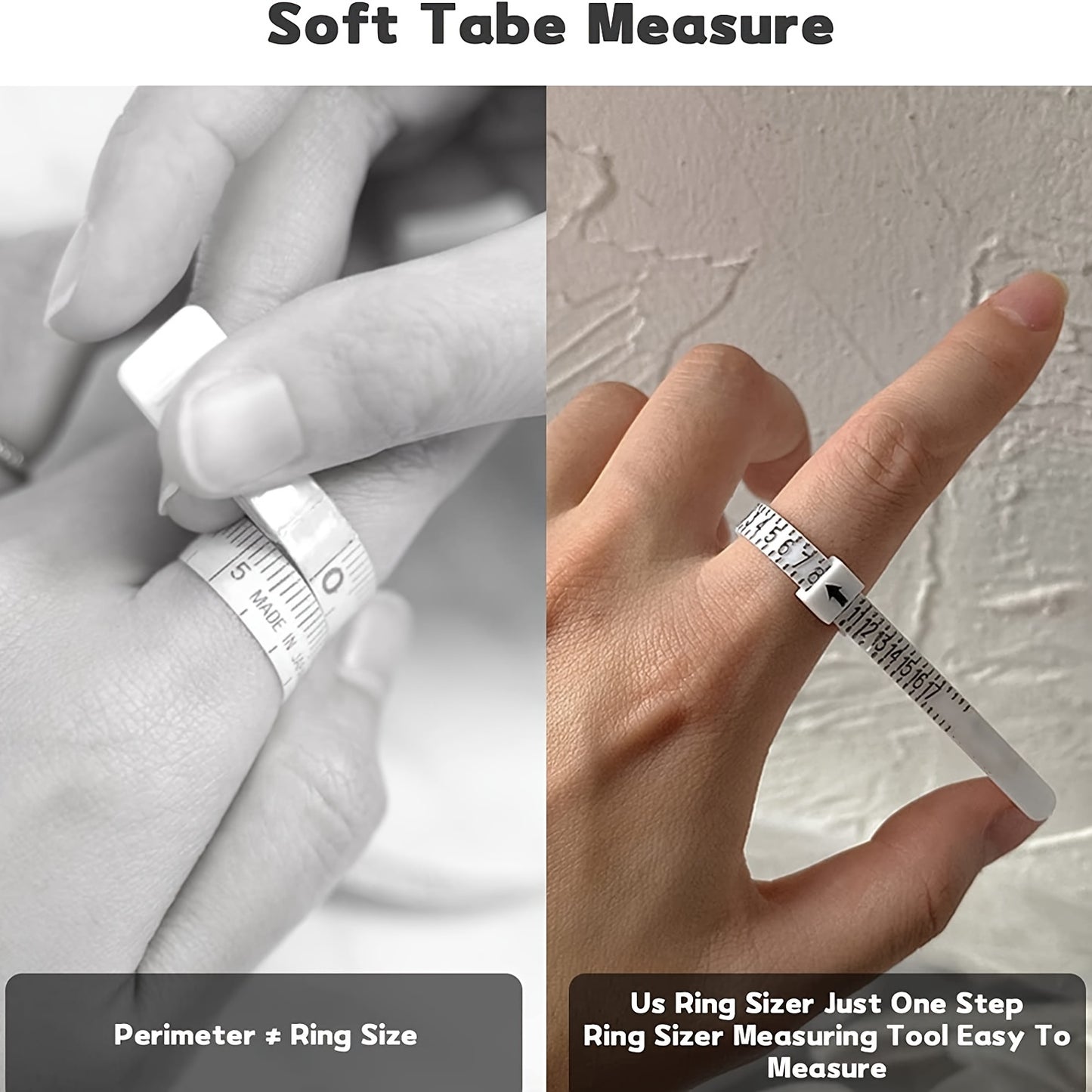 Accurate Jewelry Sizing Tool: 1 PC Ring Sizer Measuring Tool for a Perfect Fit Every Time!