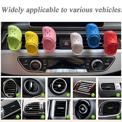 3pcs Cute Shoe-Shaped Car Fragrance Diffuser - Perfume Ventilation Clip for Creative Car Accessories Decoration