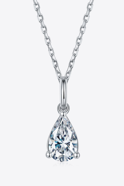 Collier en argent sterling 925 moissanite 1 carat