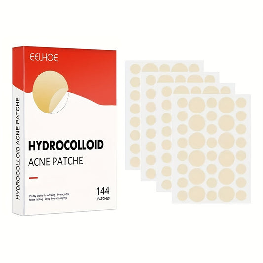 144pcs Acne Pimple Patch - Invisible Professional Absorbing Spot Sticker for Men and Women - Skin Care Solution in 2 Sizes