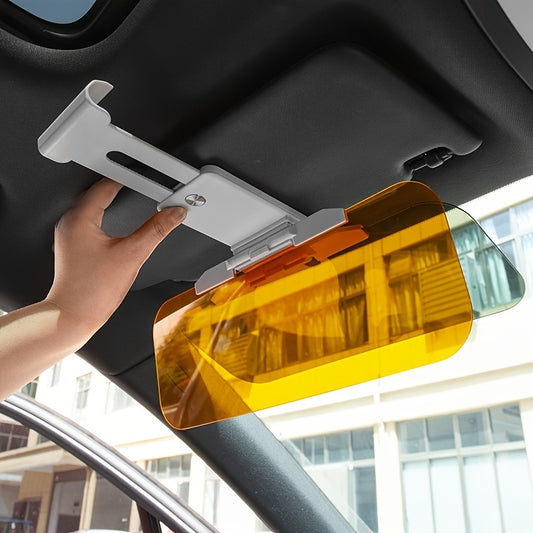 2-in-1 Car Visor: Day & Night Anti-Glare Visor for Automobile Sun Protection & Non-Glare Driving