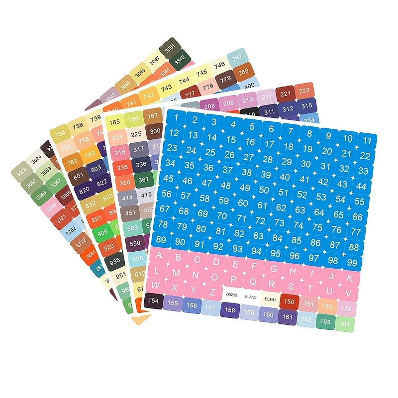 447 Colorful Diamond Painting Sticker Kit - Perfect for Cross Stitch and Mosaic Crafts!