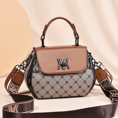 Women's Stylish Letter Graphic Flap Purse - A Must-Have Top Handle Bag for the Fashionable!