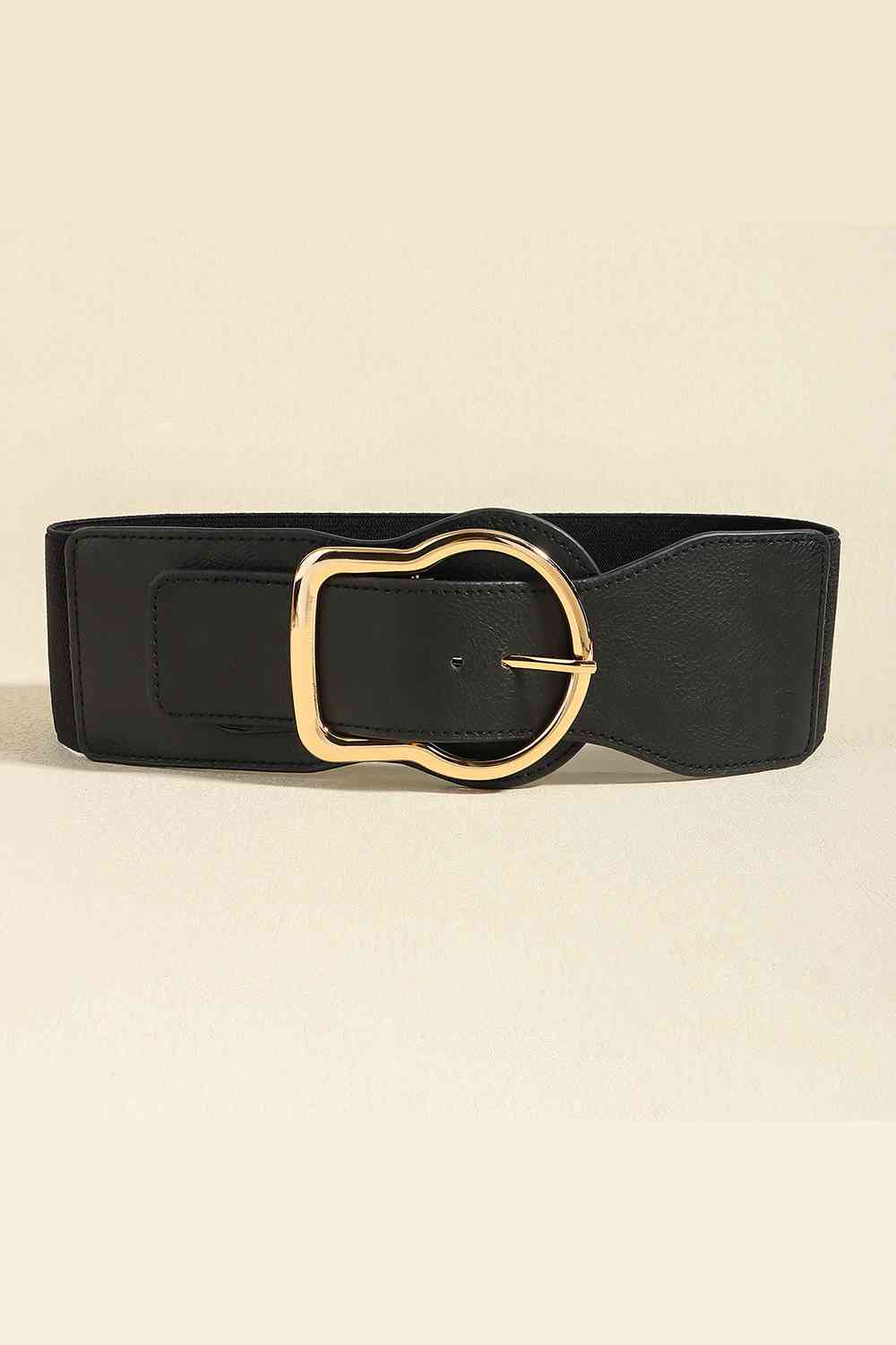 Ceinture en cuir PU en alliage de zinc