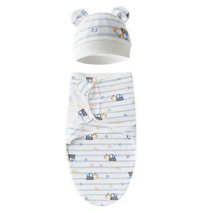 The Perfect Swaddling Solution for Newborns: 1 Set of Small & Medium-Sized Swaddling Sleeping Bags for 0-6 Months!