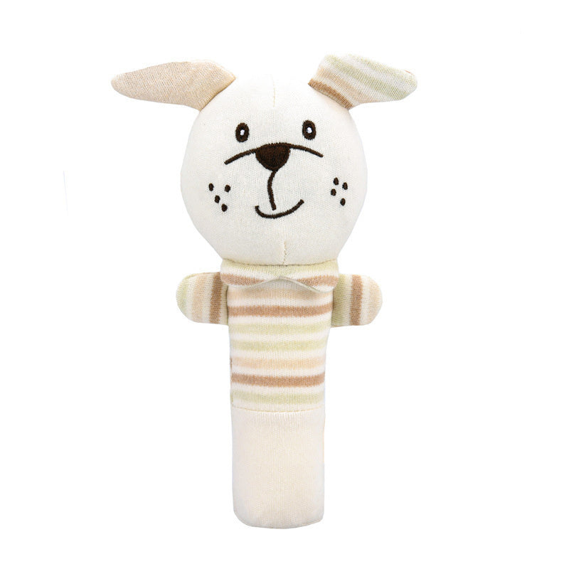 Jouet en peluche hochet à main pour bébé, poupée hochet à main ronde en forme d'animal d'éducation précoce, jouet réconfortant pour bébé 