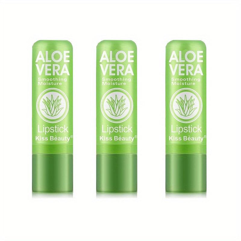 Rouge à lèvres à changement de couleur à l'Aloe Vera - Soin des lèvres longue durée avec effet repulpant nutritif et changement de couleur magique à la température - Maquillage mat hydratant 