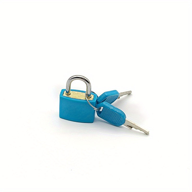 1pc Portable Small Color Plastic Lock Luggage Padlock