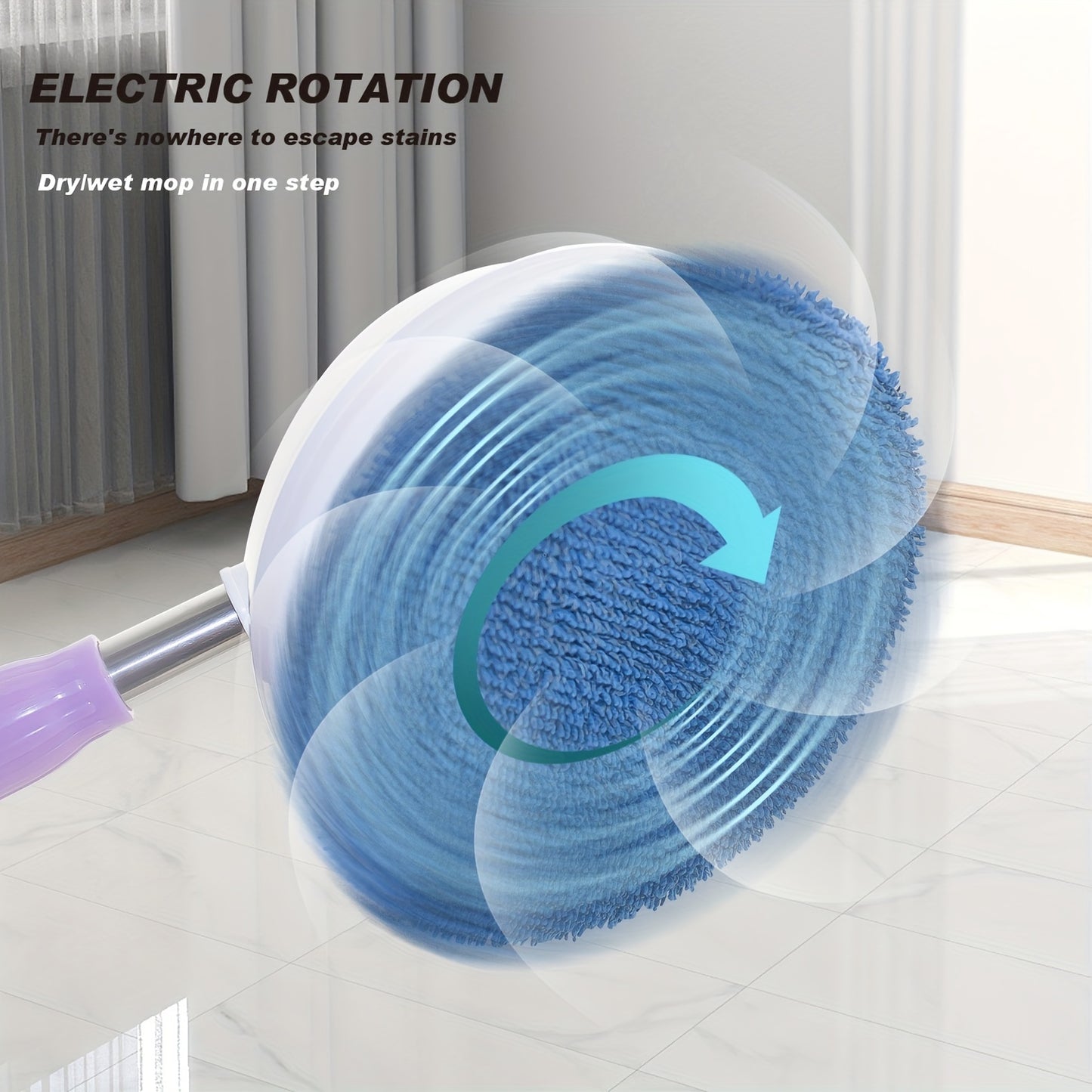 1pc Wireless Electric Mop: The Perfect Gift for Effortless Cleaning of Glass, Ceilings, Doors, and Windows!