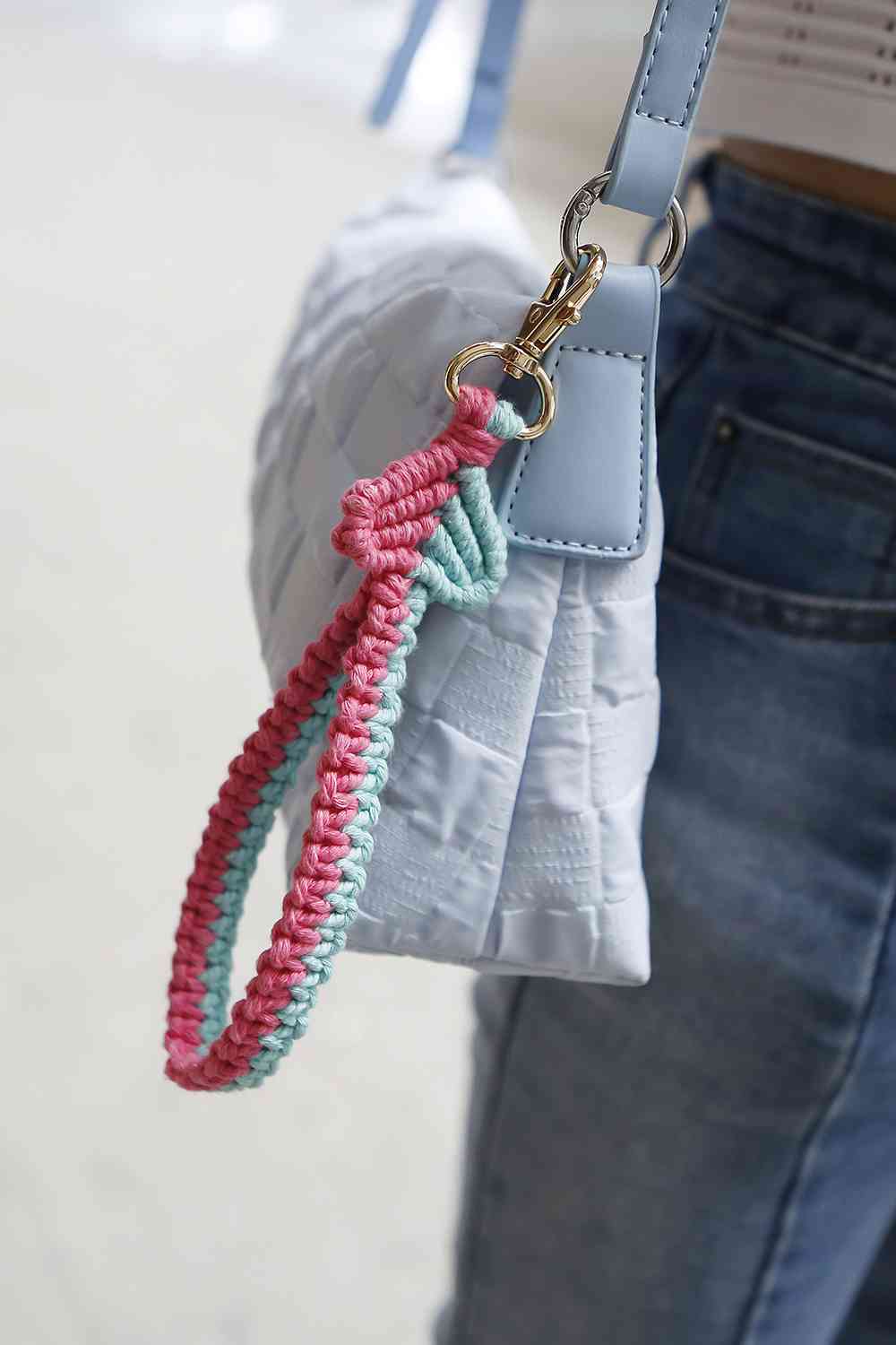 Heart Shape Macrame Key Chain