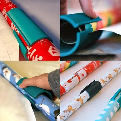 1pc Sliding Gift Wrapping Paper Cutter: Cut Perfect Lines for Christmas & Thanksgiving Wrapping!