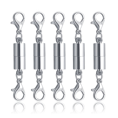 5-Pack Magnetic Clasp & Lobster Connectors - Perfect for Necklace & Bracelet DIY Jewelry!