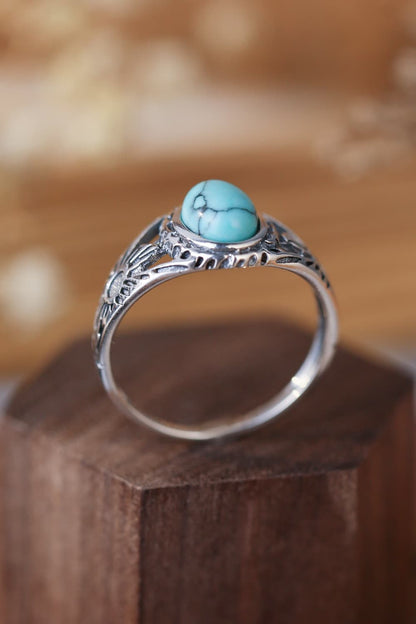 Bague en argent sterling 925 turquoise