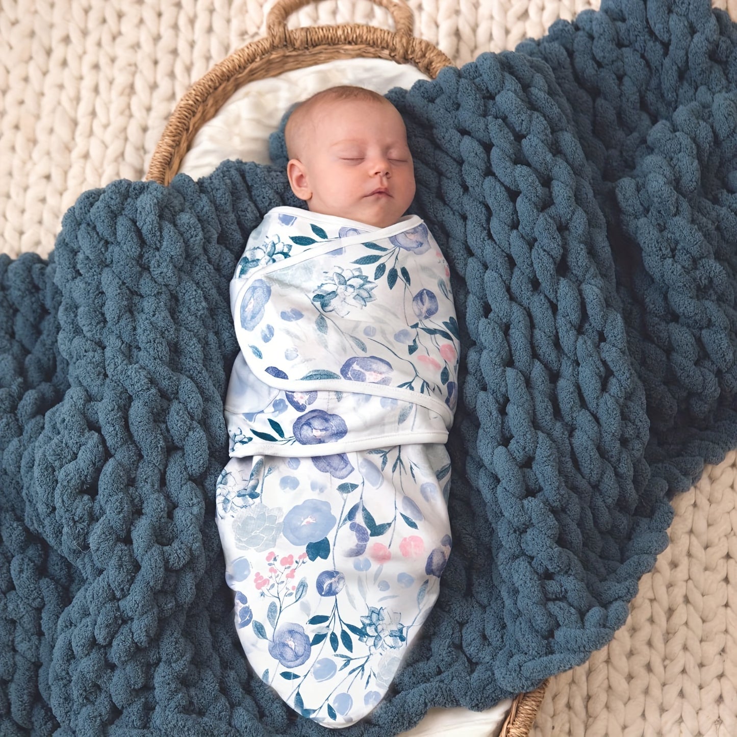 1 Set of Easy-to-Wrap Swaddling Blankets for Newborns - 0-6 Months - Perfect for Boys & Girls!