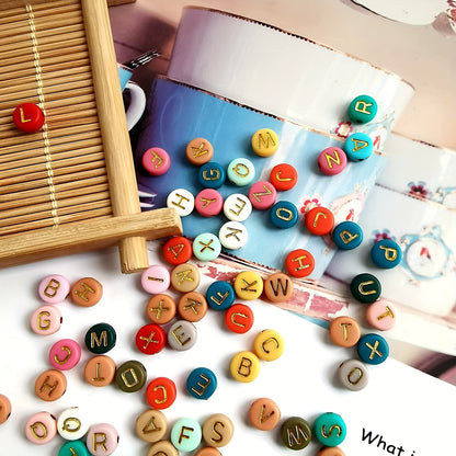 1000pcs Colorful Acrylic Alphabet Beads - Perfect for DIY Jewelry Making & Birthday Gifts!