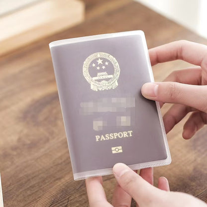 Transparent Passport Protecting Cover ID Card Cover Plain Waterproof Transparent Clear PVC Passport Holder Cover