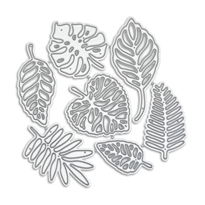 7-Leaf Cutting Dies: Create Beautiful Greeting Cards & Decorative Crafts with Ease!