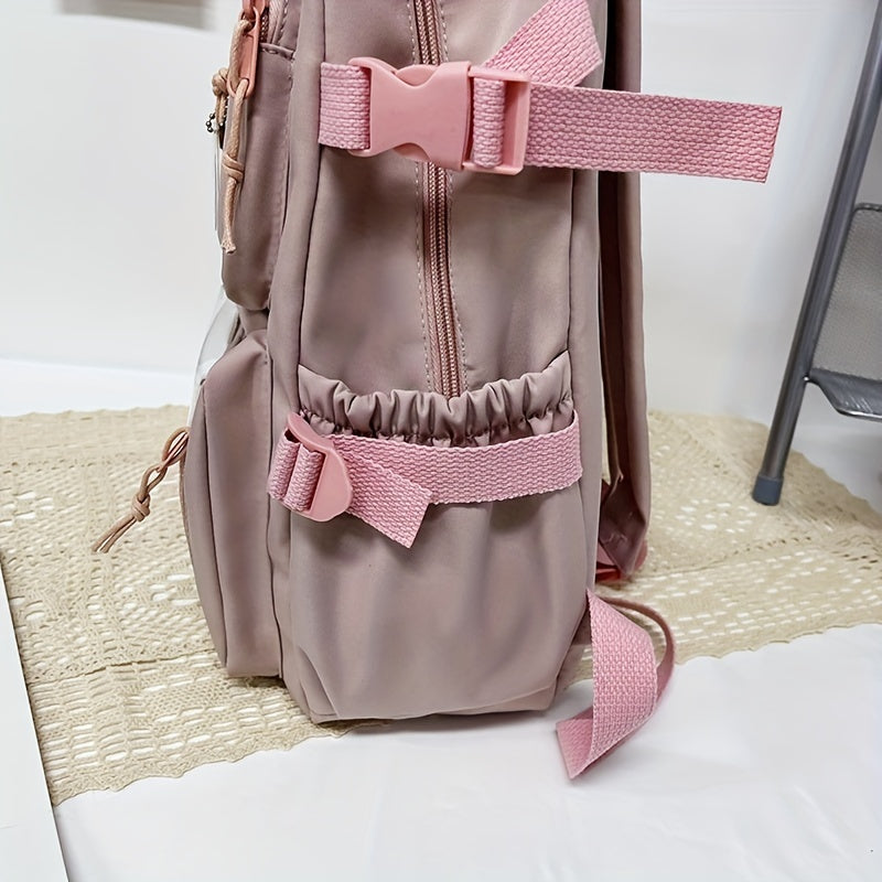 Stylish Large Capacity Backpack for High School Girls - Perfect for Junior High Students!