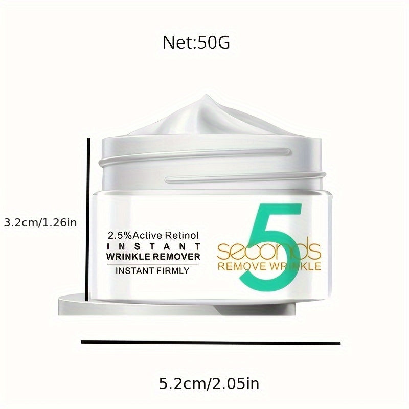 5 Seconds Wrinkle Remover Face Cream,Keep Skin Moist And Smooth, Increase Skin Elastictiy, Fit For Skin Maintenance, Ideal For Gift, For Women Daily Skin Care