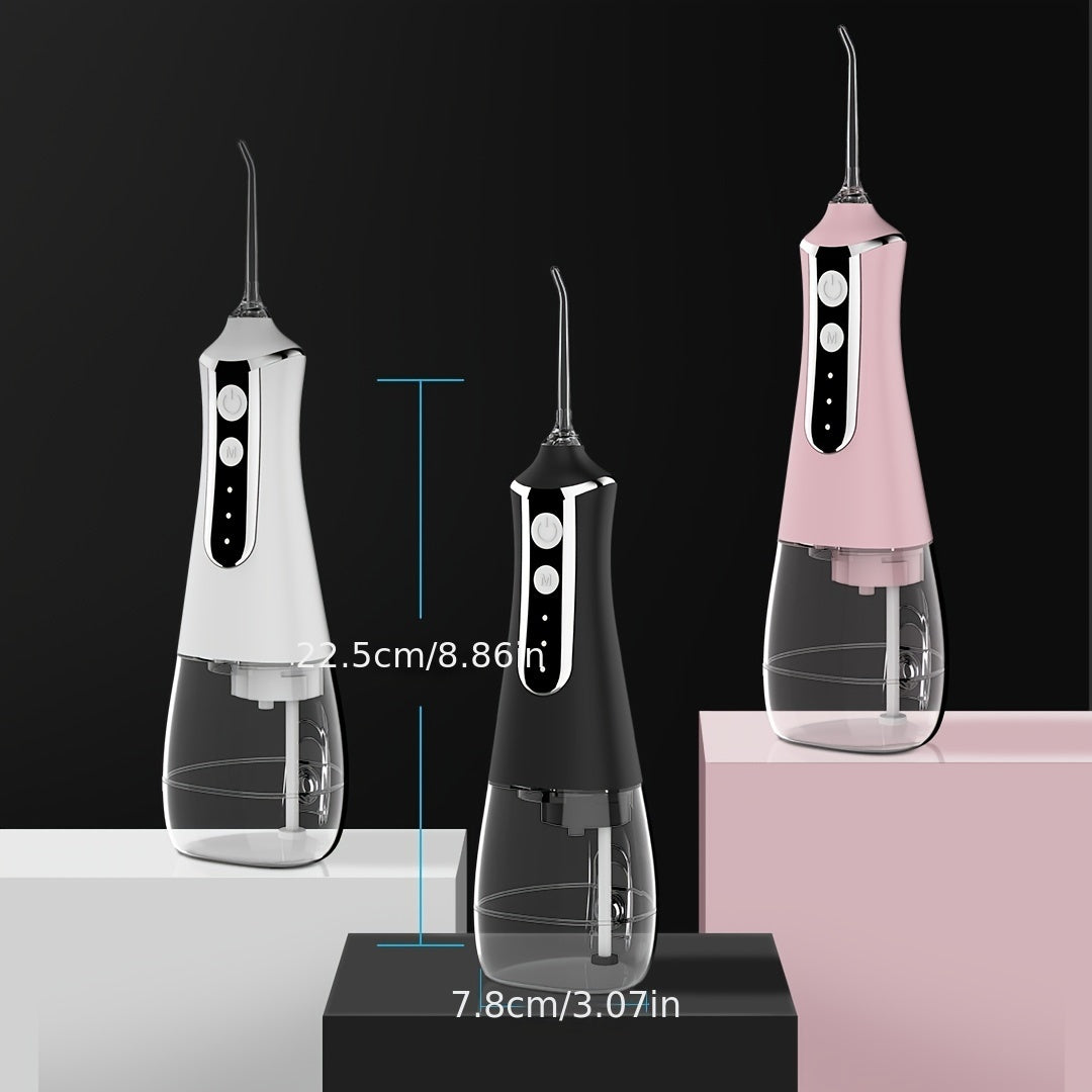 Water Flosser Cordless For Teeth, Portable Dental Oral Irrigator With 5 Nozzles, Teeth Cleaner For Braces Bridges Care