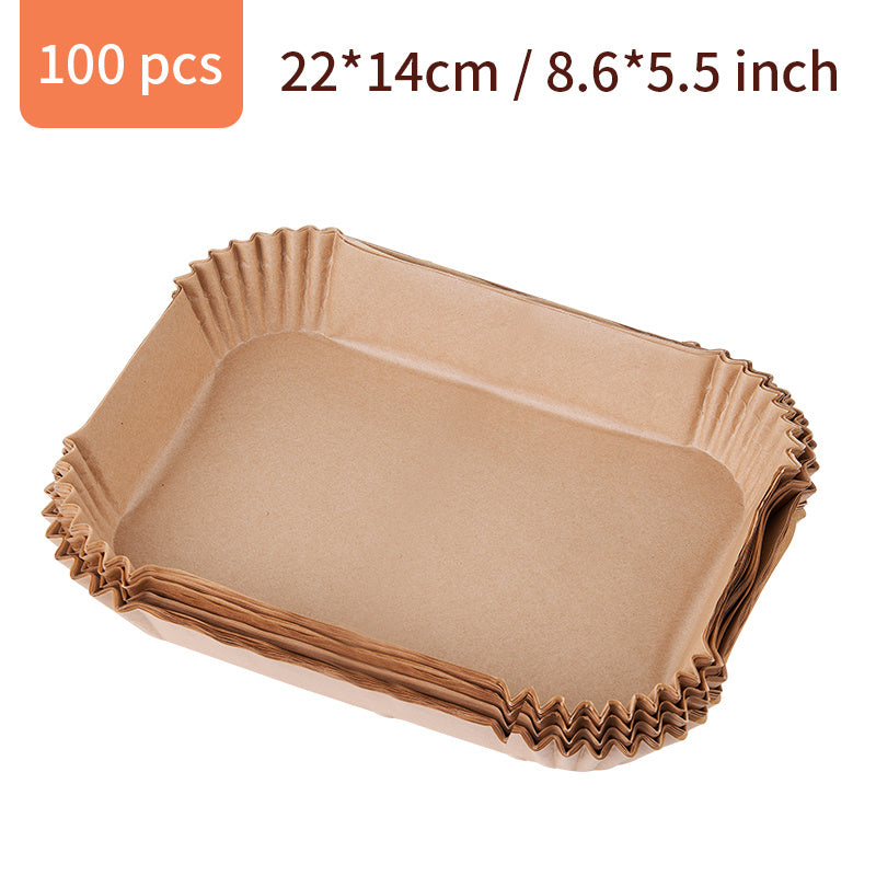 100 Pcs Non-Stick Paper Liners for Air Fryer - 100% Square Parchment Liners for Air Fryer Accessories