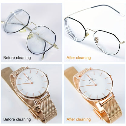 Ultrasonic Jewelry Cleaner, Professional Ultrasonic Cleaner Machine, Portable Household Cleaning Machine With 18 Time Modes That Can Be Set, For Eyeglasses, Watches, Earrings, Ring, Necklaces,Coins, Makeup Brushes And Baby Products