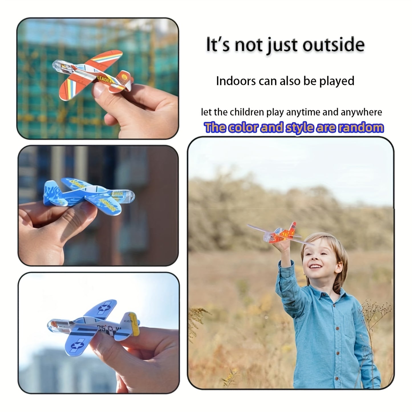 50pcs Foam Gliders Planes: Perfect Party Favors, Goodie Bag Stuffers & Classroom Prizes for Boys & Girls!