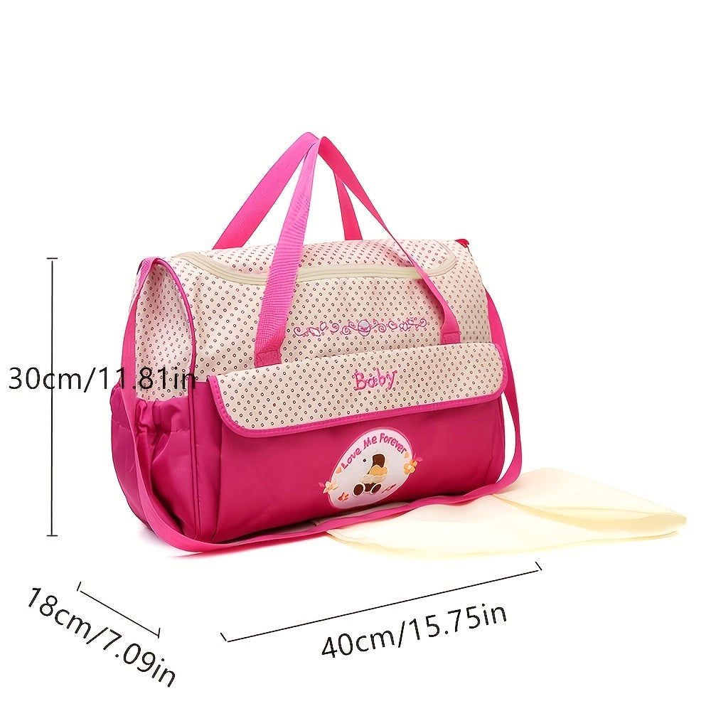 5pcs/set Bag Mummy Bag, Multifunctional Large-capacity Shoulder  Bag, Mother Bag, Mother And Baby Child Diaper Bag