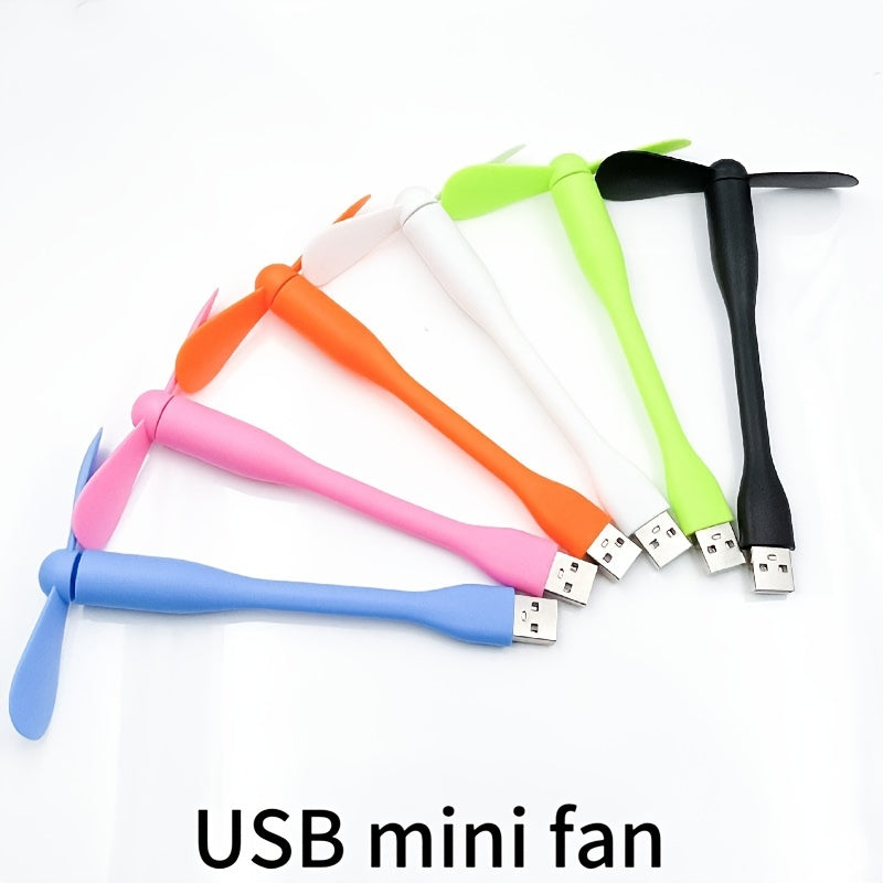 Stay Cool This Summer with this Portable, Bendable USB Fan - Perfect for Laptops, Power Banks, and AC Chargers!