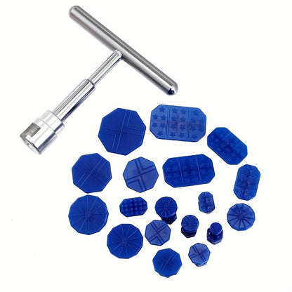 Upgrade Your Car Repair Tool Kit with Our Car Dent Repair Puller & 18pcs Plastic Glue Tabs!