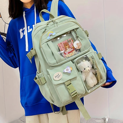 Stylish Large Capacity Backpack for High School Girls - Perfect for Junior High Students!