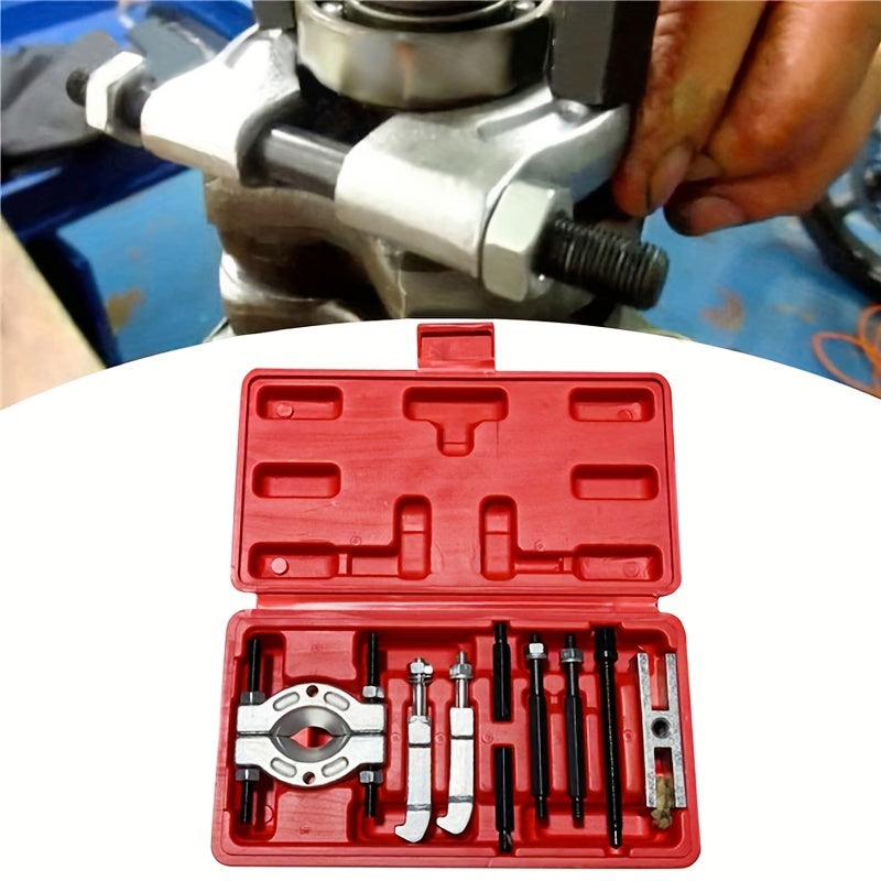 9-Piece Set of Double Disc Bearing Puller Tools - Separator Gearbox, Wave Box, Code Removal & More!